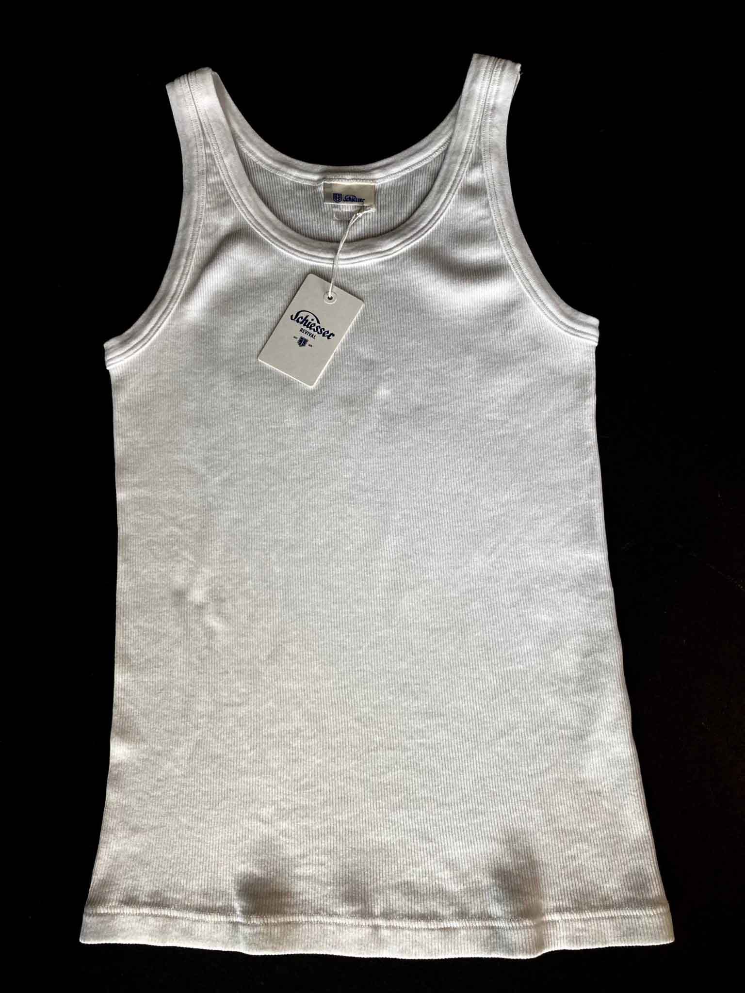 Schiesser Revival „Friedrich“ Tank Top, Doppelripp Trägershirt – Gross real  wear