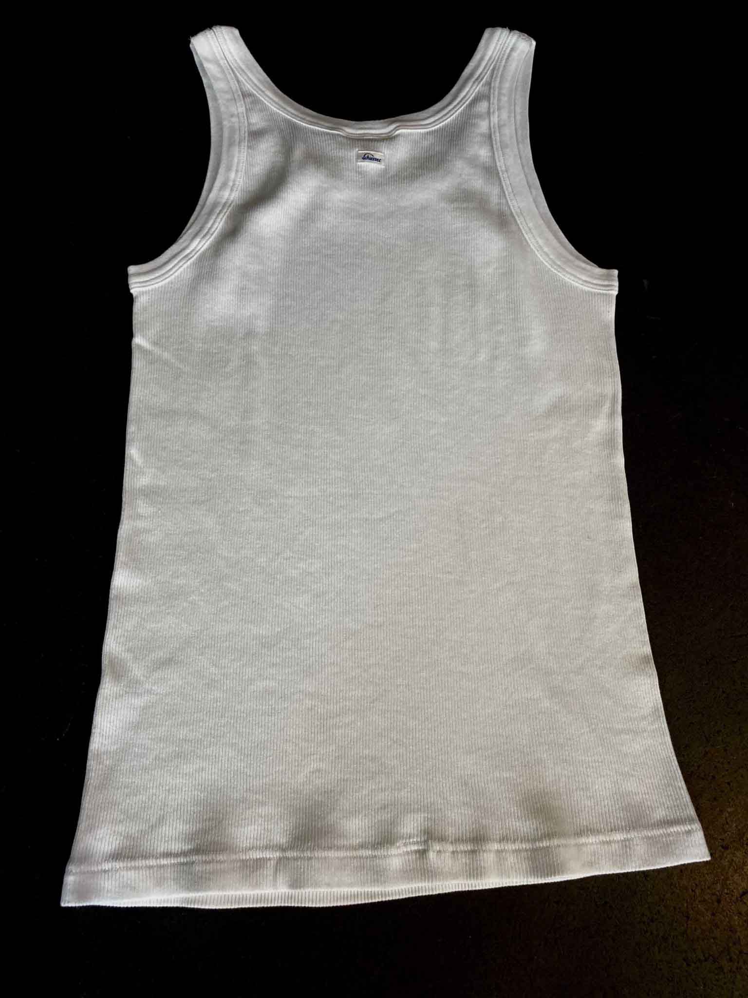 „Friedrich“ Tank Top, Revival Doppelripp Gross wear Trägershirt real – Schiesser